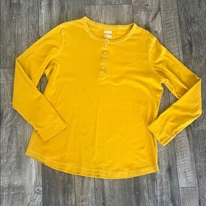 Duluth Trading Co Golden Henley Shirt